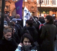 Massen auf der Straße
